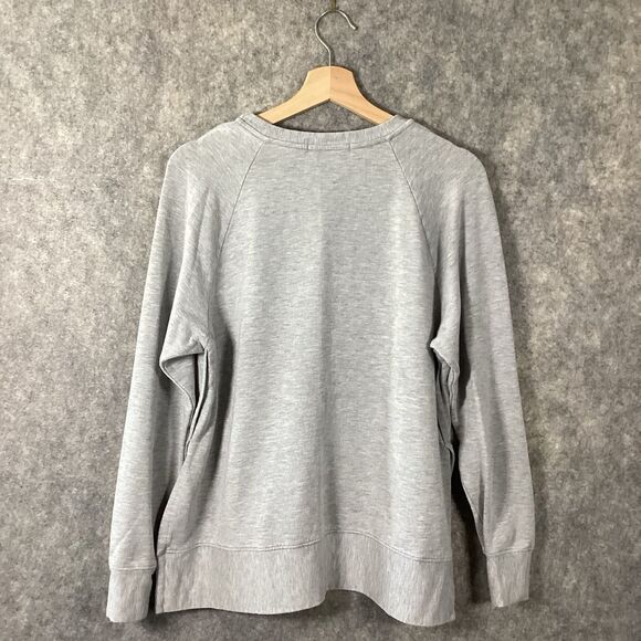 Stateside Women’s Medium Sweatshirt Crew Neck Light Gray Pullover Casual Boho - Picture 2 of 13
